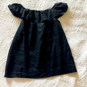 Jcrew linen size small off the shoulder shirt.